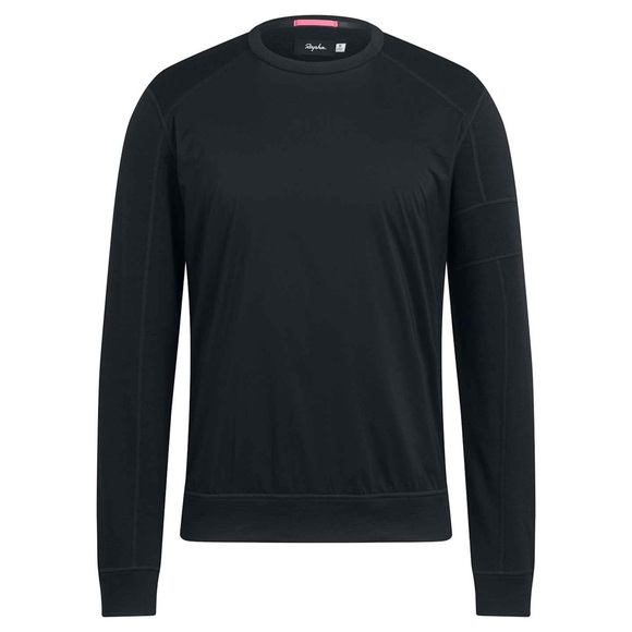 Men’s Rapha Black Merino Wool Windblock Sweatshirt Size M - Picture 1 of 15